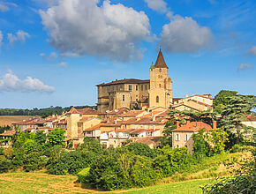 Village de Lavardens, Gers. - Agrandir l'image (fenêtre modale)